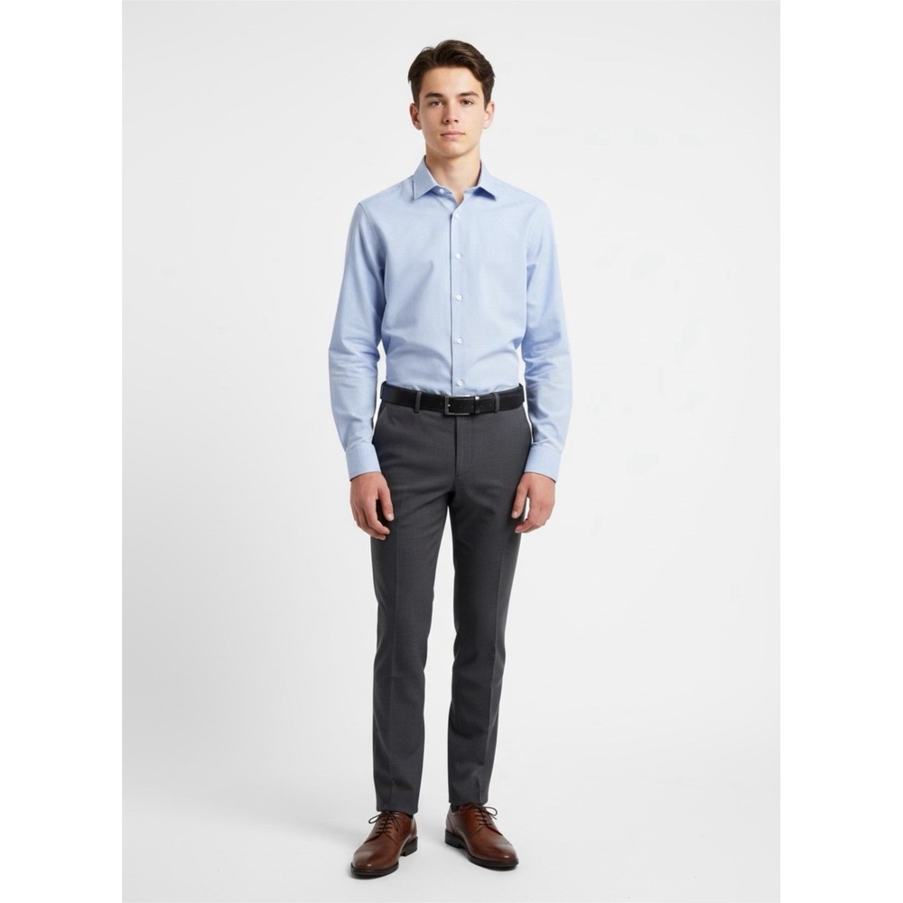#138 Report Collection‎ Button Dress Shirt Large Slim Fit 16 1/2 34-35